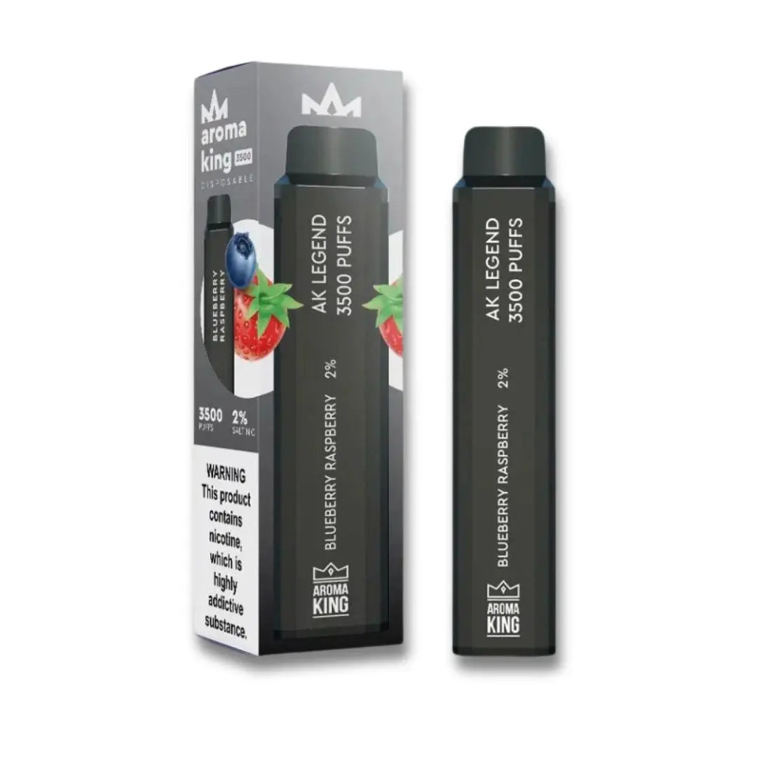 0% Aroma King Legend 3500 Disposable Device - Box of 10 blueberry raspberry