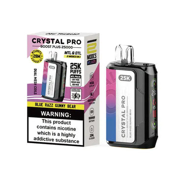 Crystal Pro Boost Plus 25000 Disposable Vape Pod Device - 20mg - Box of 5 My StoreNot Found Vape wholesale supplies