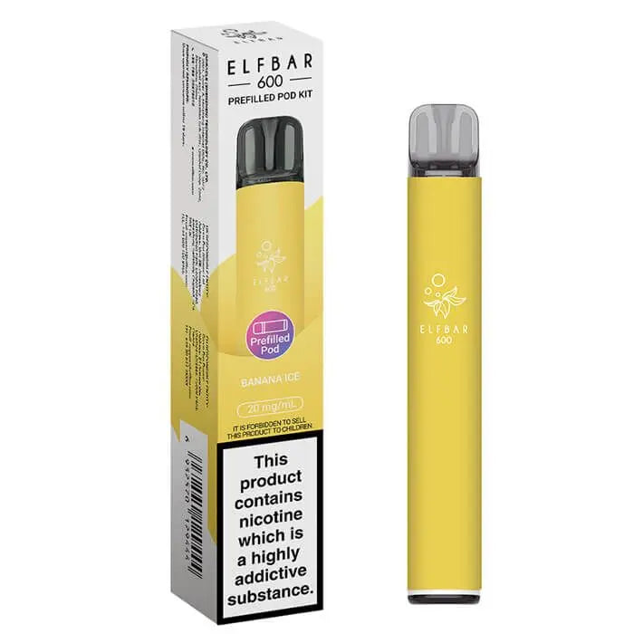 Elf Bar 600 Prefilled Rechargeable Pod Vape Kit - Box of 10 Vape Wholesale Supplies