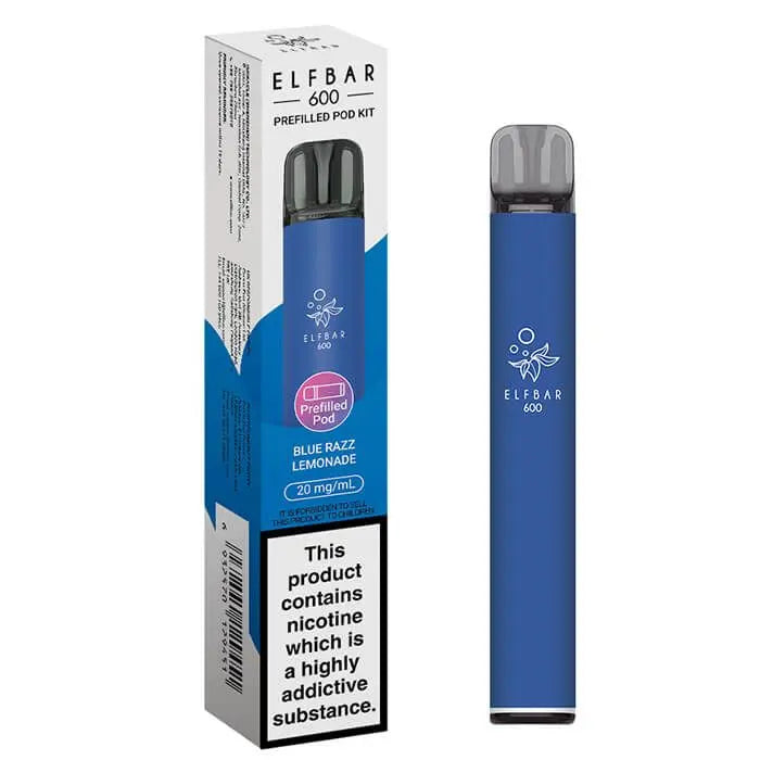 Elf Bar 600 Prefilled Rechargeable Pod Vape Kit - Box of 10 Vape Wholesale Supplies