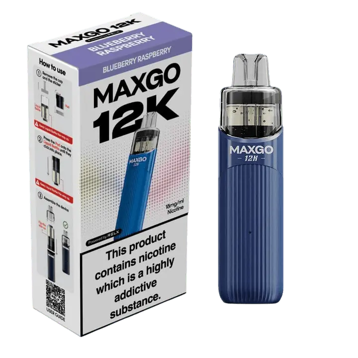 RELX MAXGO 12k Pre-Filled Pod Kit TPD Compliant - Pack Of 3 RELX