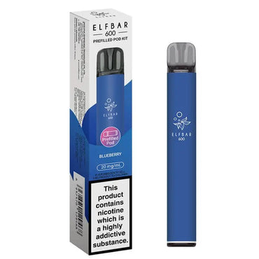 Elf Bar 600 Prefilled Rechargeable Pod Vape Kit - Box of 10 Vape Wholesale Supplies