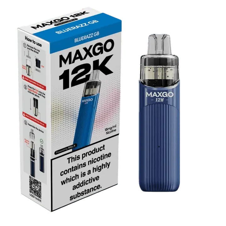 RELX MAXGO 12k Pre-Filled Pod Kit TPD Compliant - Pack Of 3 RELX