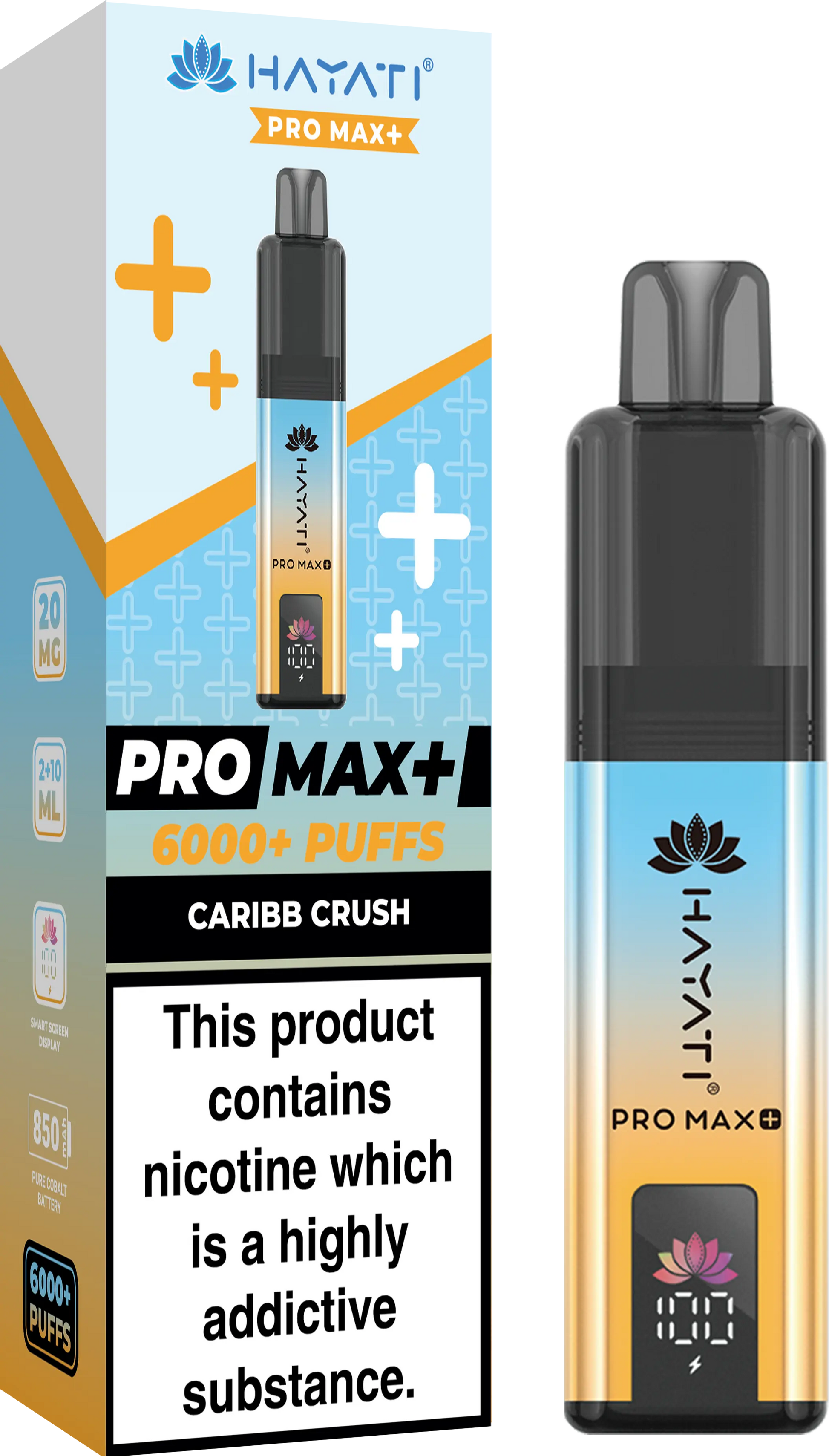 Hayati Pro Max 6000 Puffs Disposable Vape Pack of 10 - Vape wholesale supplies