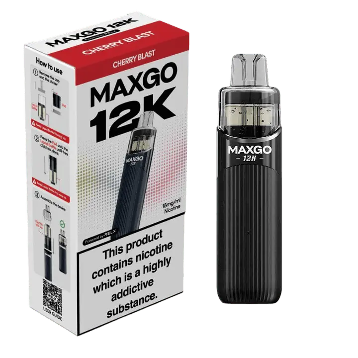 RELX MAXGO 12k Pre-Filled Pod Kit TPD Compliant - Pack Of 3 RELX