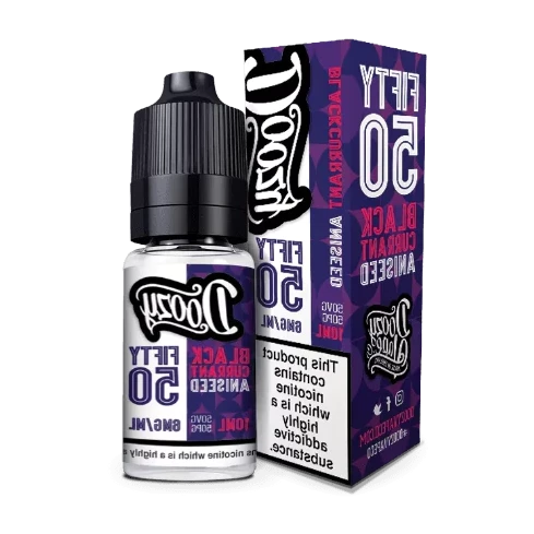 DOOZY - FIFTY 50 - BLACKCURRANT ANISEED nic salt - 10ML BOX OF 10 - Vape wholesale supplies