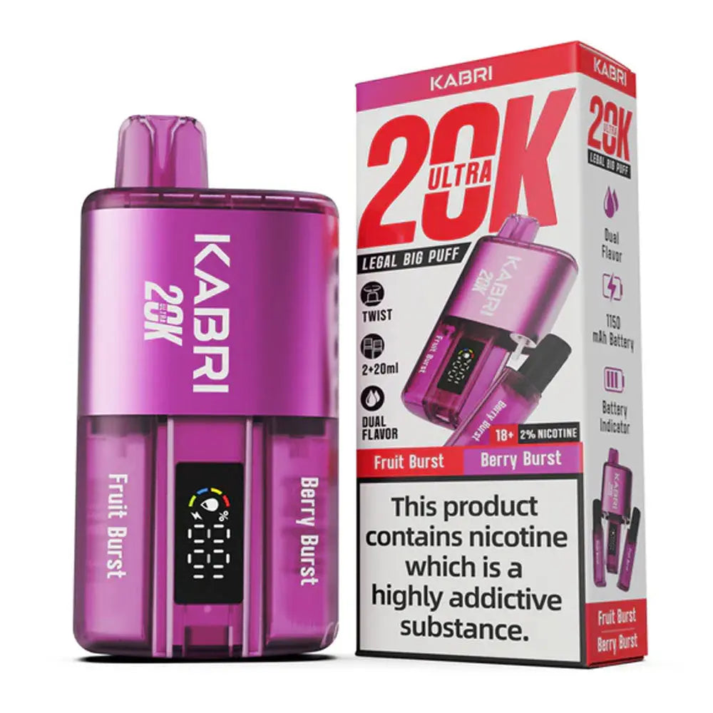 Kabri Ultra 20k Puffs Disposable Vape (Pack of 5) - Vape wholesale supplies