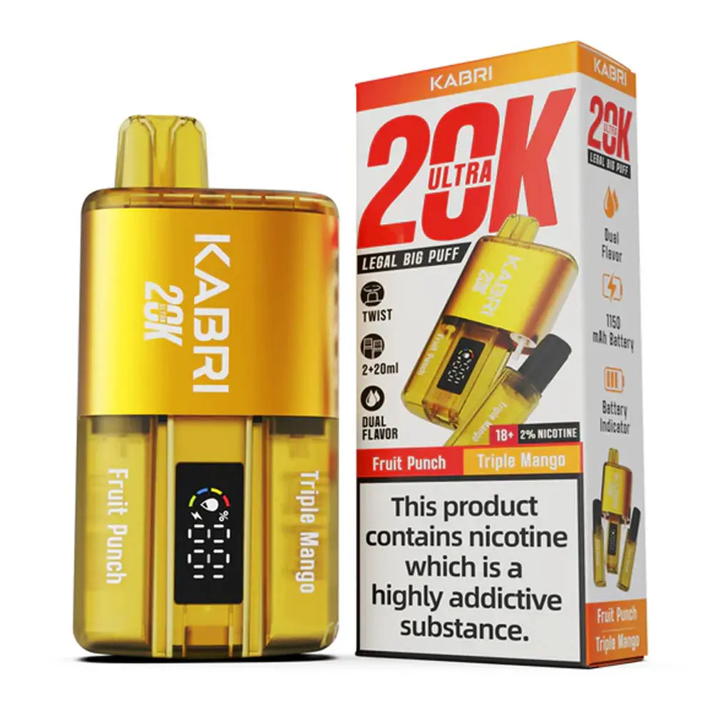 Kabri Ultra 20k Puffs Disposable Vape (Pack of 5) - Vape wholesale supplies