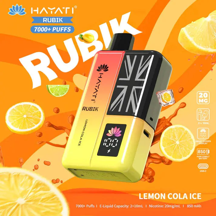 Hayati Rubik 7000+ Puffs Disposable Vape Kit Pack of 5 Vape Wholesale SuppliesNot Found Vape wholesale supplies