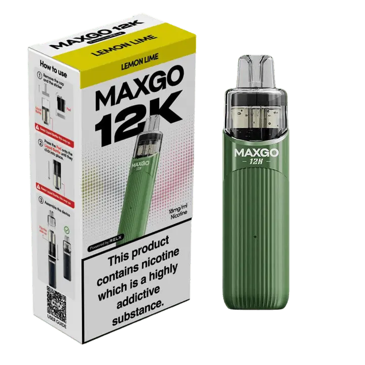 RELX MAXGO 12k Pre-Filled Pod Kit TPD Compliant - Pack Of 3 RELX