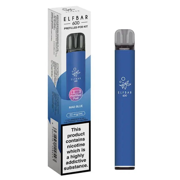 Elf Bar 600 Prefilled Rechargeable Pod Vape Kit - Box of 10 Vape Wholesale Supplies