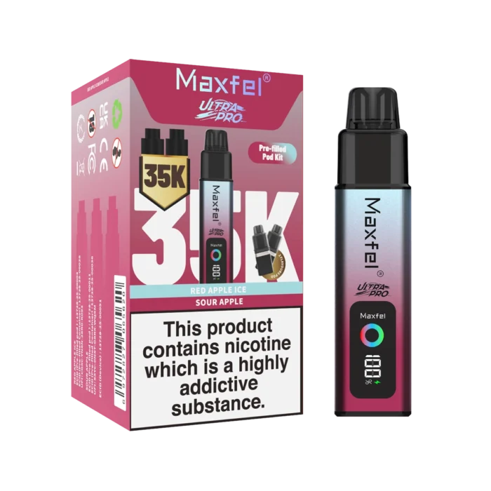 Maxfel Ultra Pro 35k Prefilled Vape Kit-Box of 5 Vape Wholesale Supplies