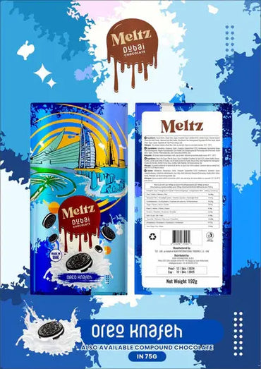 Meltz Dubai Knafeh Chocolate - 192G Vape Wholesale SuppliesNot Found Vape wholesale supplies
