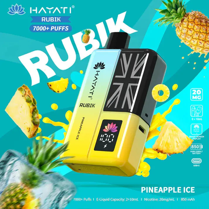 Hayati Rubik 7000+ Puffs Disposable Vape Kit Pack of 5 Vape Wholesale SuppliesNot Found Vape wholesale supplies