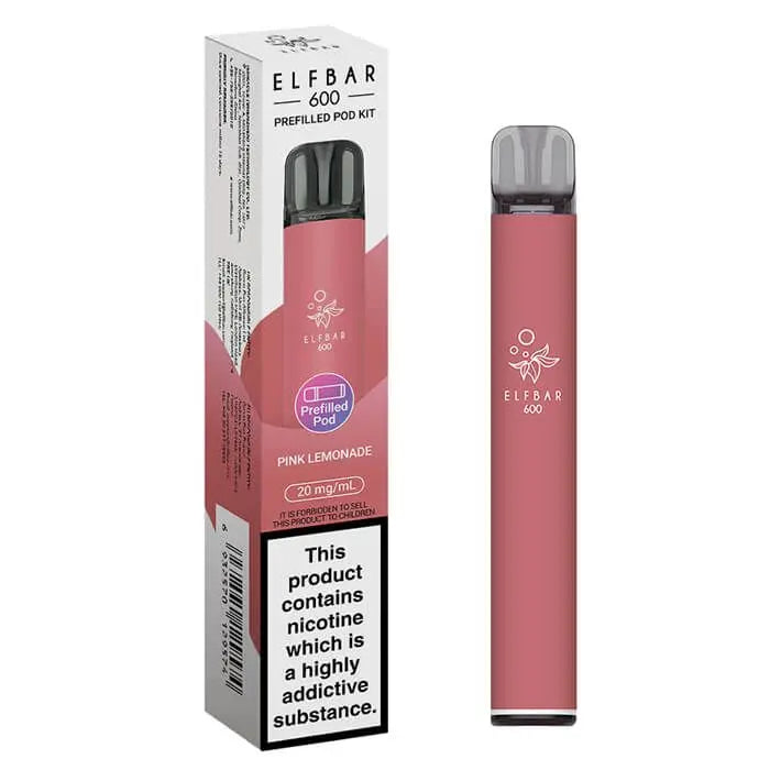 Elf Bar 600 Prefilled Rechargeable Pod Vape Kit - Box of 10 Vape Wholesale Supplies