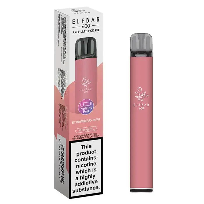 Elf Bar 600 Prefilled Rechargeable Pod Vape Kit - Box of 10 Vape Wholesale Supplies