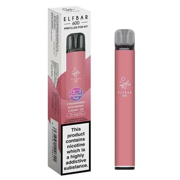 Elf Bar 600 Prefilled Rechargeable Pod Vape Kit - Box of 10 Vape Wholesale Supplies