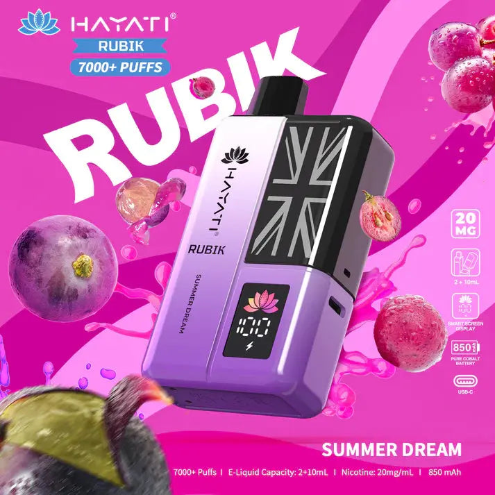 Hayati Rubik 7000+ Puffs Disposable Vape Kit Pack of 5 Vape Wholesale SuppliesNot Found Vape wholesale supplies