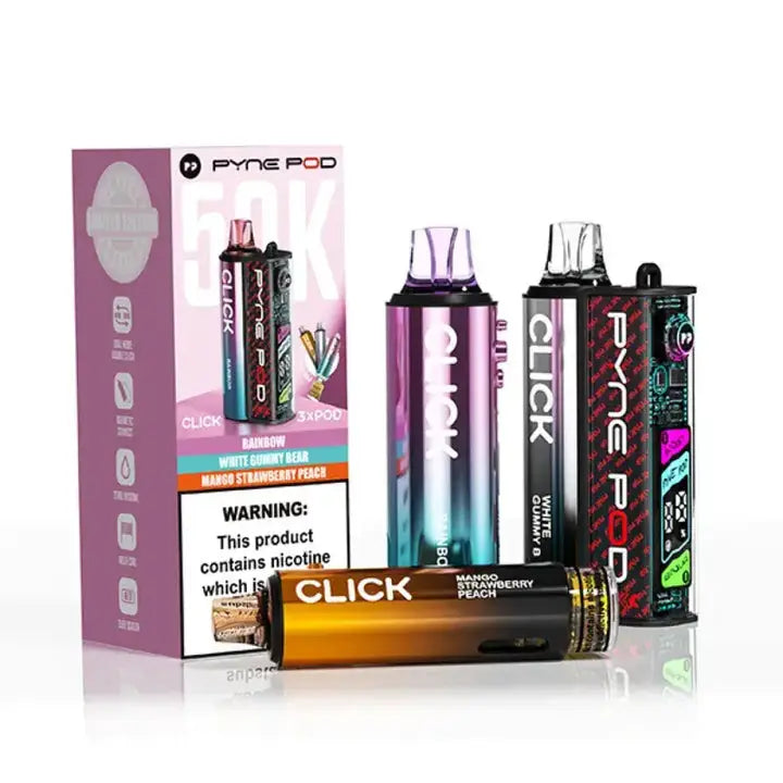 Pyne Pod Click 50K Prefilled Vape | TPD 50000 - Box of 5 Pyne PodNot Found Vape wholesale supplies