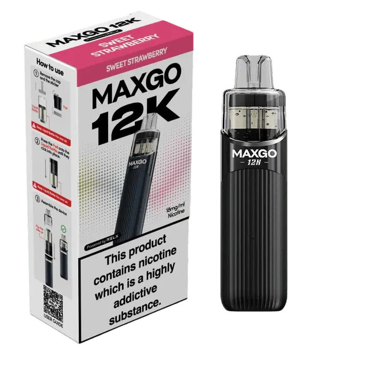 RELX MAXGO 12k Pre-Filled Pod Kit TPD Compliant - Pack Of 3 RELX