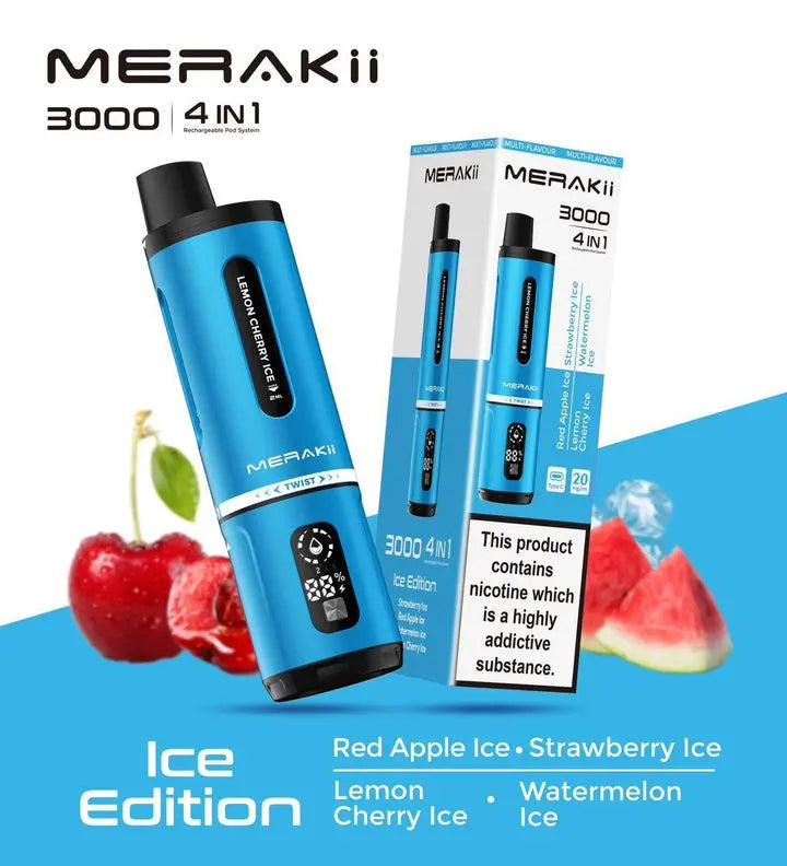 Merakii 3000 Puffs Disposable Vape Box of 5 Vape Wholesale SuppliesNot Found Vape wholesale supplies