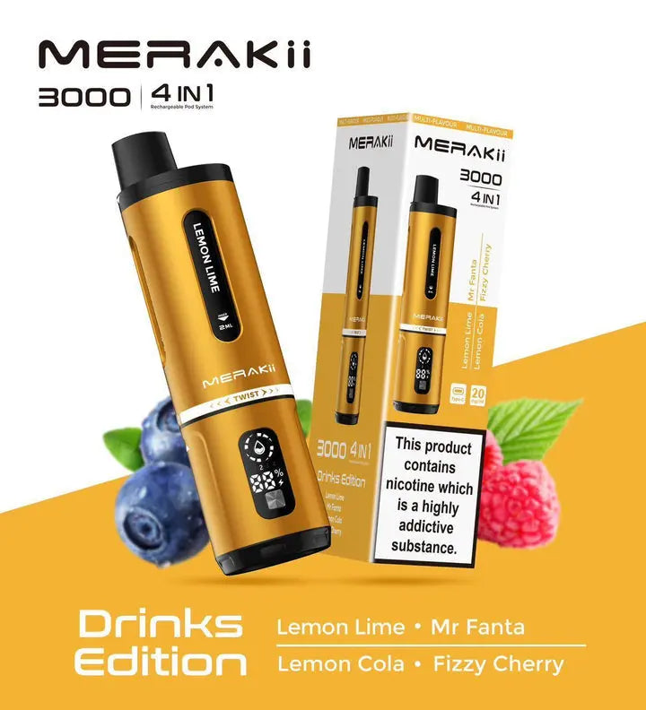Merakii 3000 Puffs Disposable Vape Box of 5 Vape Wholesale SuppliesNot Found Vape wholesale supplies