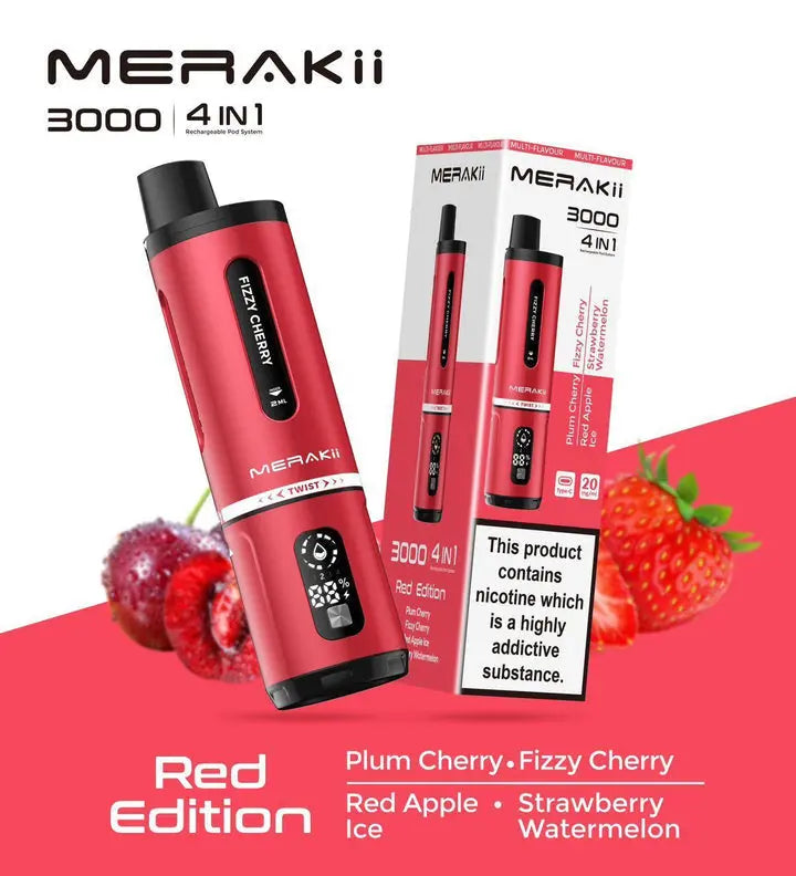 Merakii 3000 Puffs Disposable Vape Box of 5 Vape Wholesale SuppliesNot Found Vape wholesale supplies