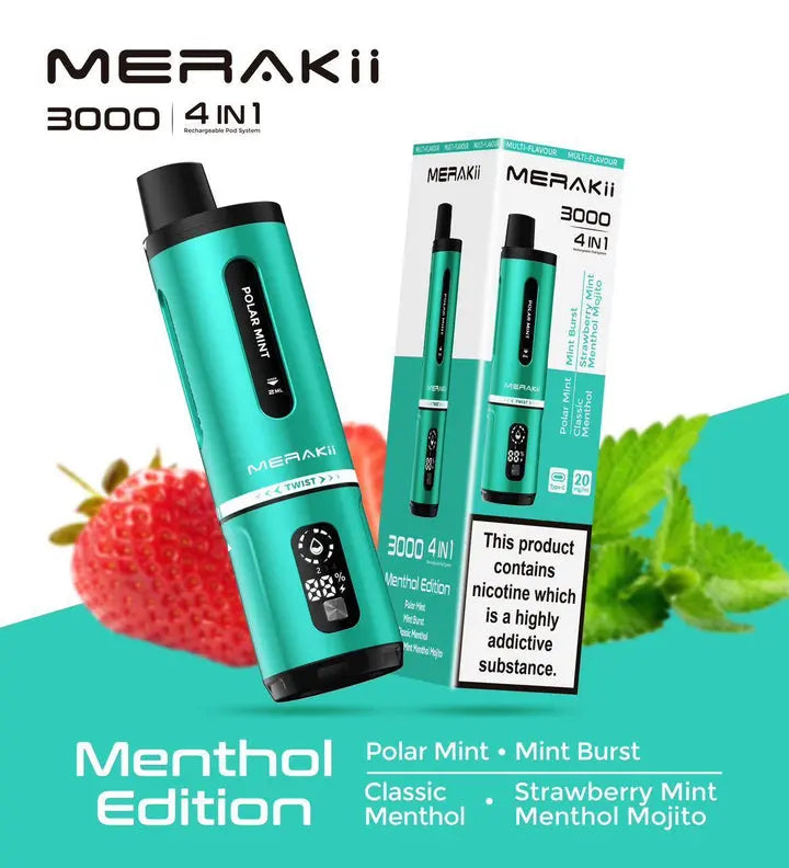 Merakii 3000 Puffs Disposable Vape Box of 5 Vape Wholesale SuppliesNot Found Vape wholesale supplies