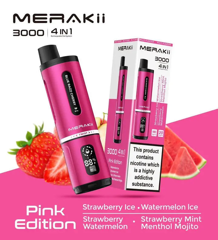 Merakii 3000 Puffs Disposable Vape Box of 5 Vape Wholesale SuppliesNot Found Vape wholesale supplies