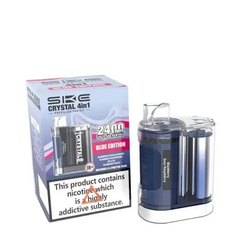 SKE Crystal 4in1 Prefilled Pod Vape Kit - Box of 5 Vape Wholesale Supplies