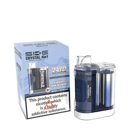SKE Crystal 4in1 Prefilled Pod Vape Kit - Box of 5 Vape Wholesale Supplies