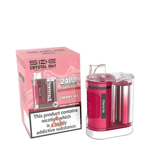 SKE Crystal 4in1 Prefilled Pod Vape Kit - Box of 5 Vape Wholesale Supplies