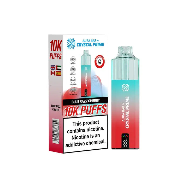 Crystal Prime 10000 Disposable Vape Box of 5 Crystal PrimeNot Found Vape wholesale supplies