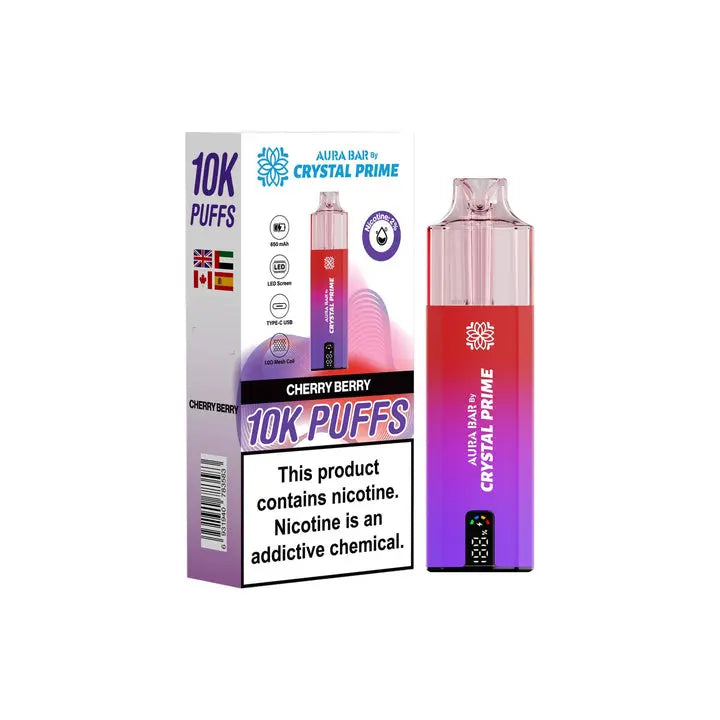 Crystal Prime 10000 Disposable Vape Box of 5 Crystal PrimeNot Found Vape wholesale supplies