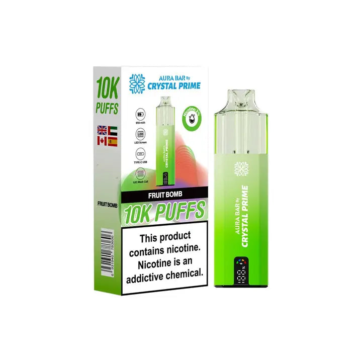 Crystal Prime 10000 Disposable Vape Box of 5 Crystal PrimeNot Found Vape wholesale supplies