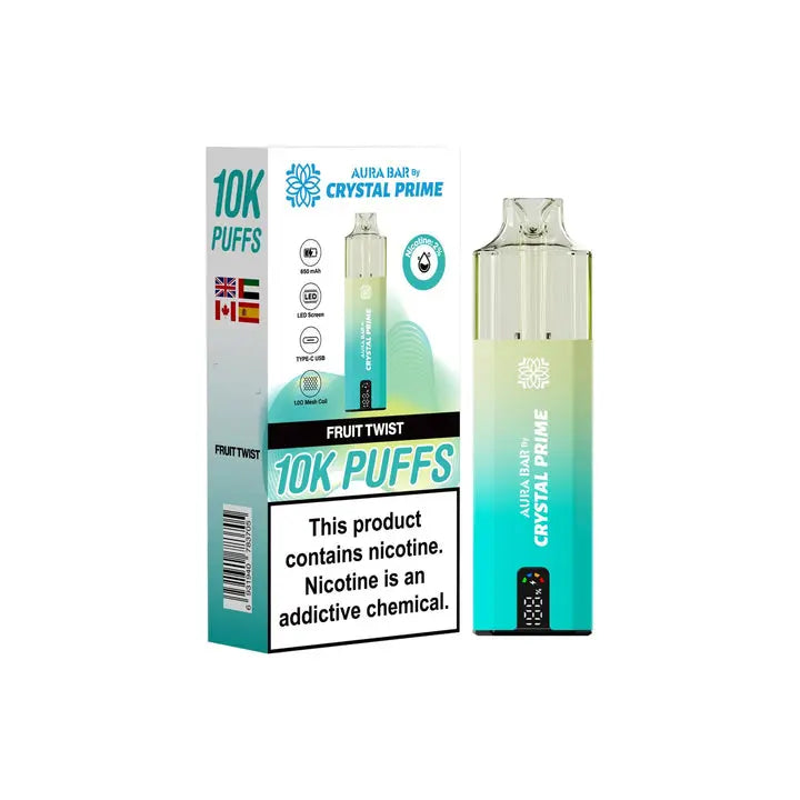 Crystal Prime 10000 Disposable Vape Box of 5 Crystal PrimeNot Found Vape wholesale supplies
