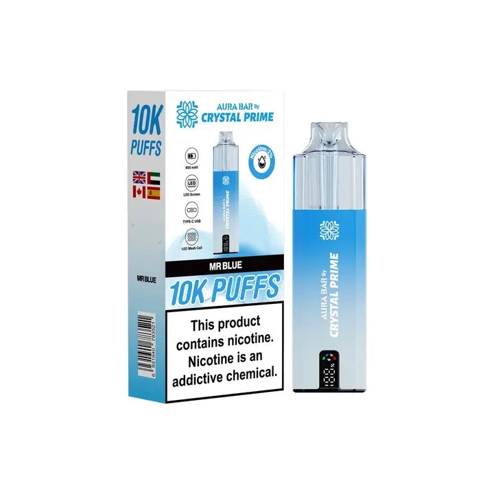 Crystal Prime 10000 Disposable Vape Box of 5 Crystal PrimeNot Found Vape wholesale supplies