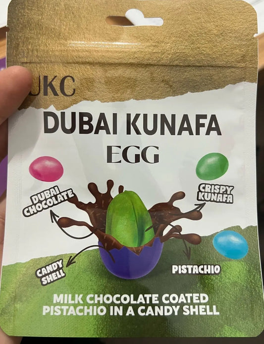 UKC Dubai Pistachio Kunafa Chocolate Eggs (100g)
