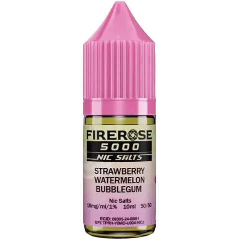 Firerose 5000 10ml Nic Salts E-liquids Box of 10 - Vape wholesale supplies
