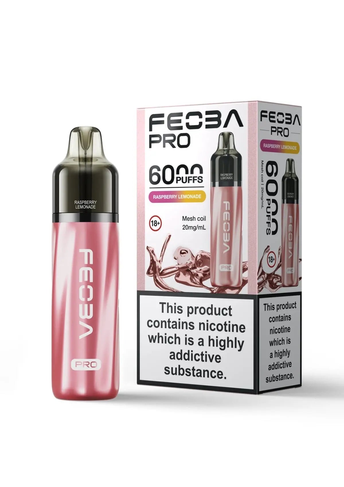 Feoba Pro 6000 Disposable Vape Box of 5 - Best Vape Wholesale - Vape wholesale supplies