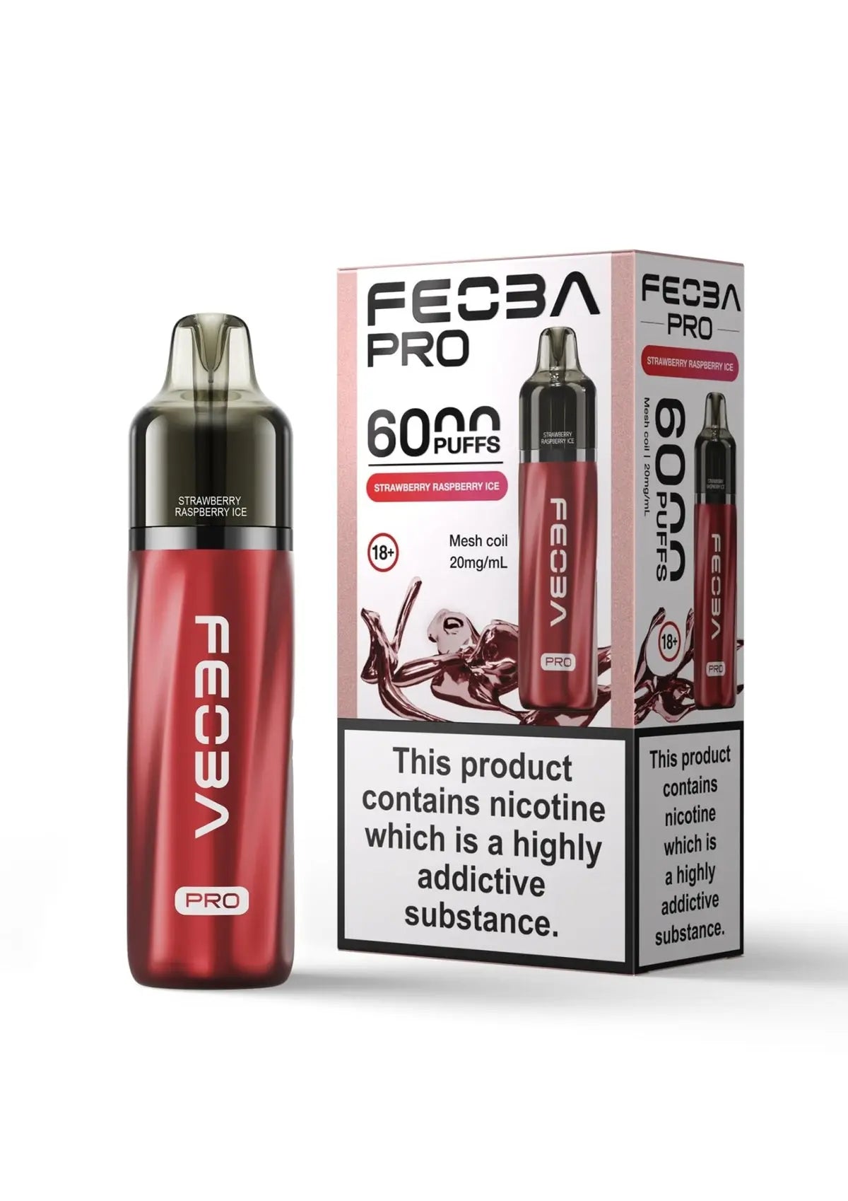 Feoba Pro 6000 Disposable Vape Box of 5 - Best Vape Wholesale - Vape wholesale supplies
