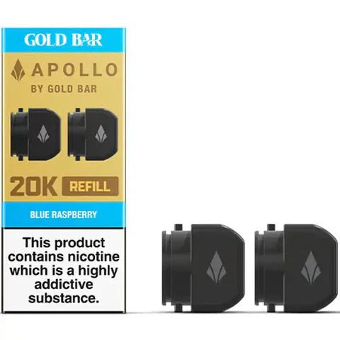 Gold Bar Apollo 20K Replacement Prefilled Pods – Box of 5 Gold Bar