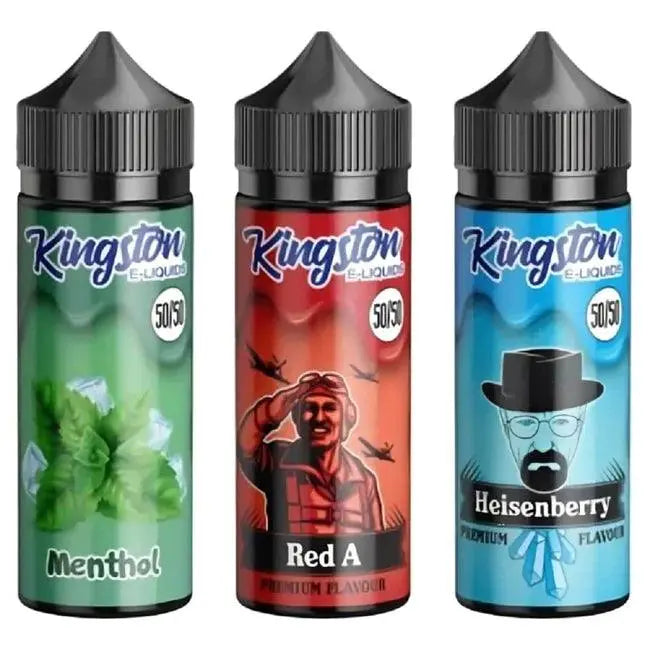Kingston 50/50 100ML Shortfill - All Ranges - Vape wholesale supplies