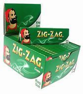 Zig Zag Green King Size Rolling Papers - 50 Booklets - Vape wholesale supplies