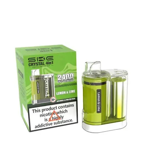 SKE Crystal 4in1 Prefilled Pod Vape Kit - Box of 5 Vape Wholesale Supplies