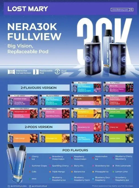 Lost Mary Nera 30K Disposable Vape Pack of 5 - Vape Wholesale Supplies Lost MaryNot Found Vape wholesale supplies