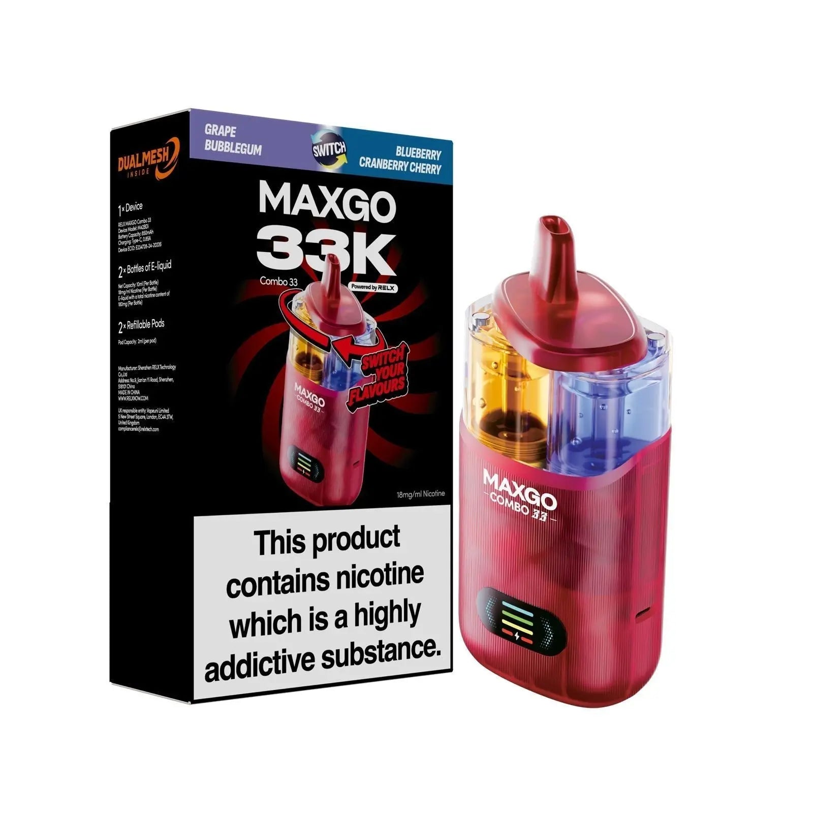MAXGO 33k Disposable Vape Box of 5 - Vape Wholesale Supplies MAXGONot Found Vape wholesale supplies