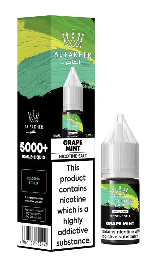 Al Fakher Nic Salt 10ml E-Liquid Box of 10 - Vape wholesale supplies