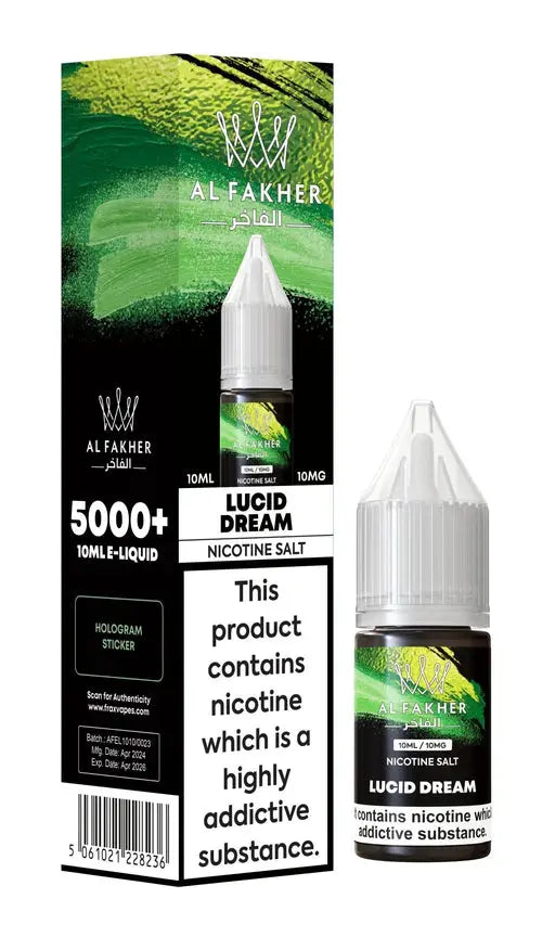 Al Fakher Nic Salt 10ml E-Liquid Box of 10 - Vape wholesale supplies