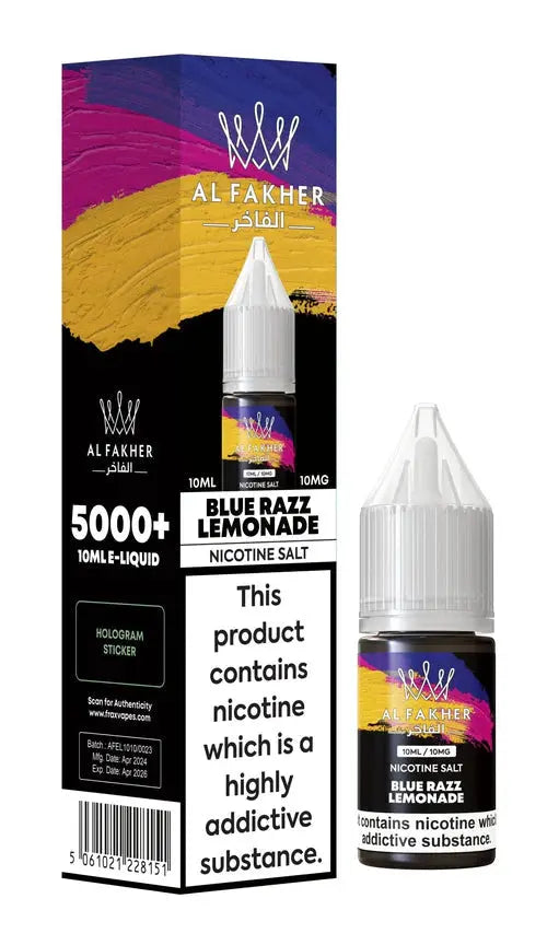 Al Fakher Nic Salt 10ml E-Liquid Box of 10 - Vape wholesale supplies